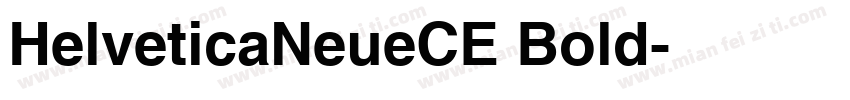 HelveticaNeueCE Bold字体转换